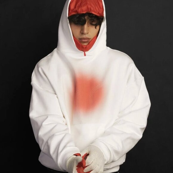 BAD SON ‘HEMORRHAGE' HOODED SWEATSHIRT - Picture 2 of 7